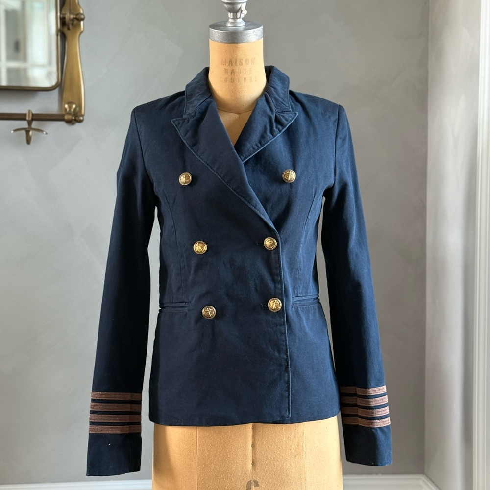 Denim & Supply Ralph Lauren Navy Blazer with Gold Buttons